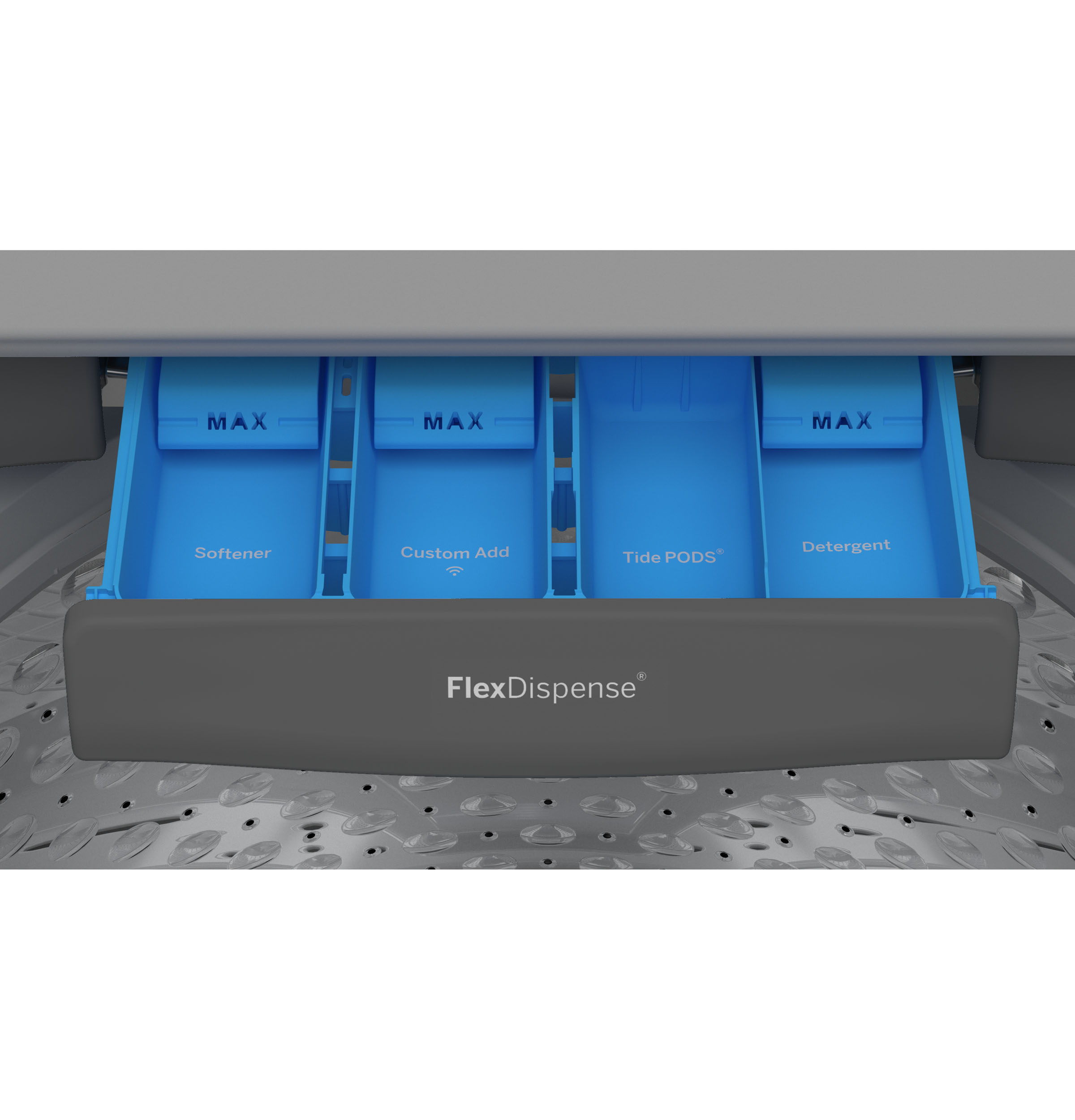 5.0 cu. ft. Capacity Washer with Smarter Wash Technology and FlexDispense PTW600BPRDG