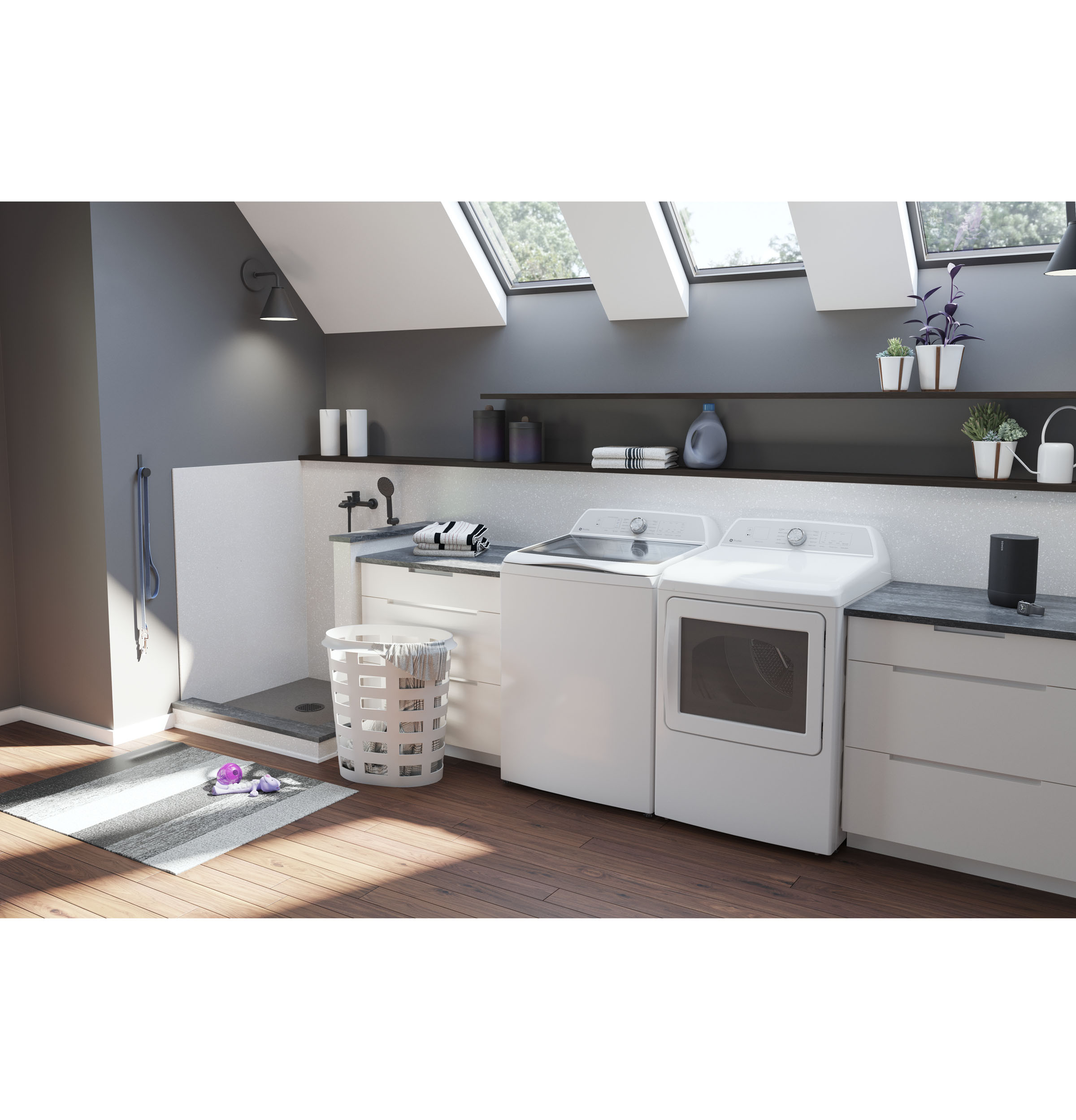 5.0 cu. ft. Capacity Washer with Smarter Wash Technology and FlexDispense PTW600BSRWS