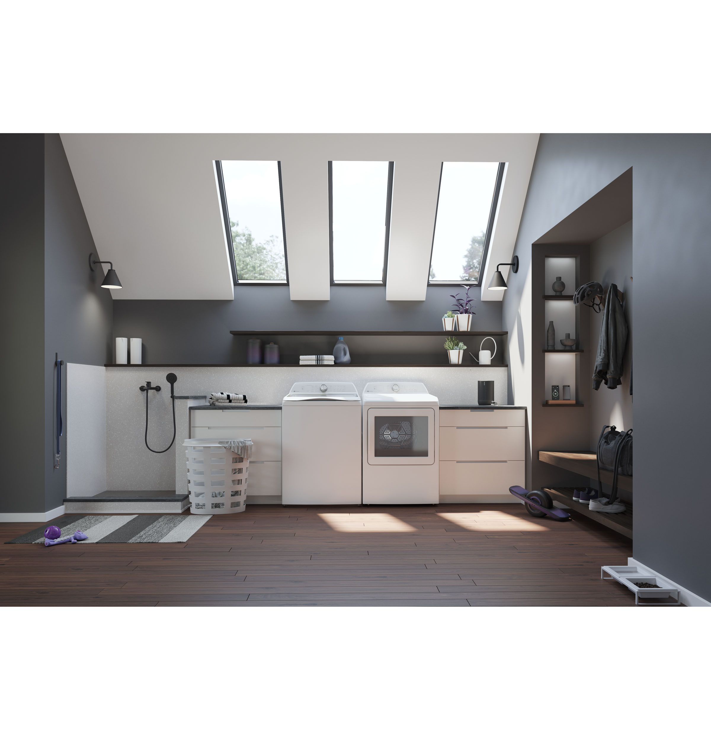 4.9 cu. ft. Capacity Washer with Smarter Wash Technology and FlexDispense PTW605BSRWS