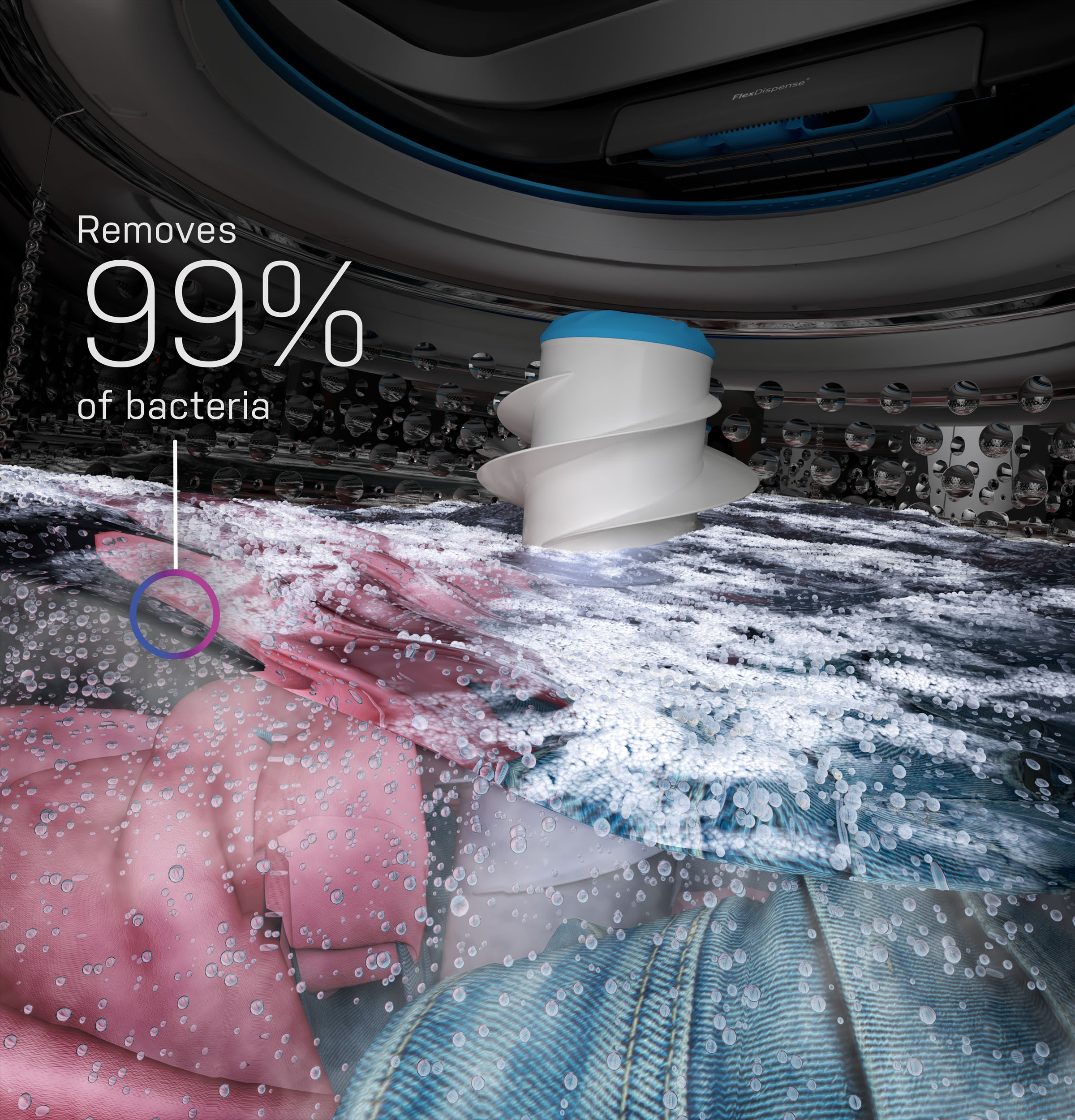 4.9 cu. ft. Capacity Washer with Smarter Wash Technology and FlexDispense PTW605BSRWS