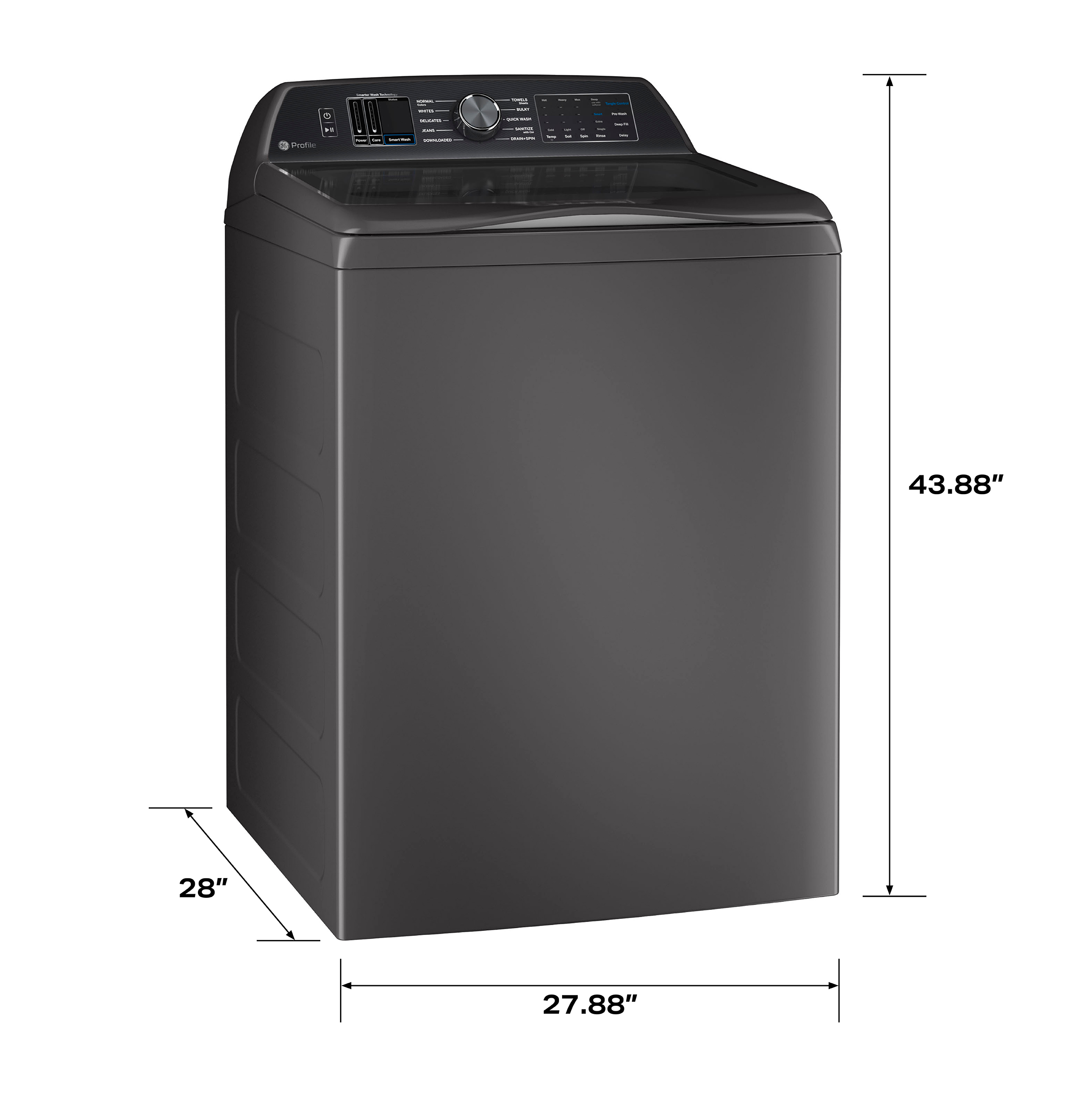 5.4 cu. ft. Capacity Washer with Smarter Wash Technology and FlexDispense PTW700BPTDG
