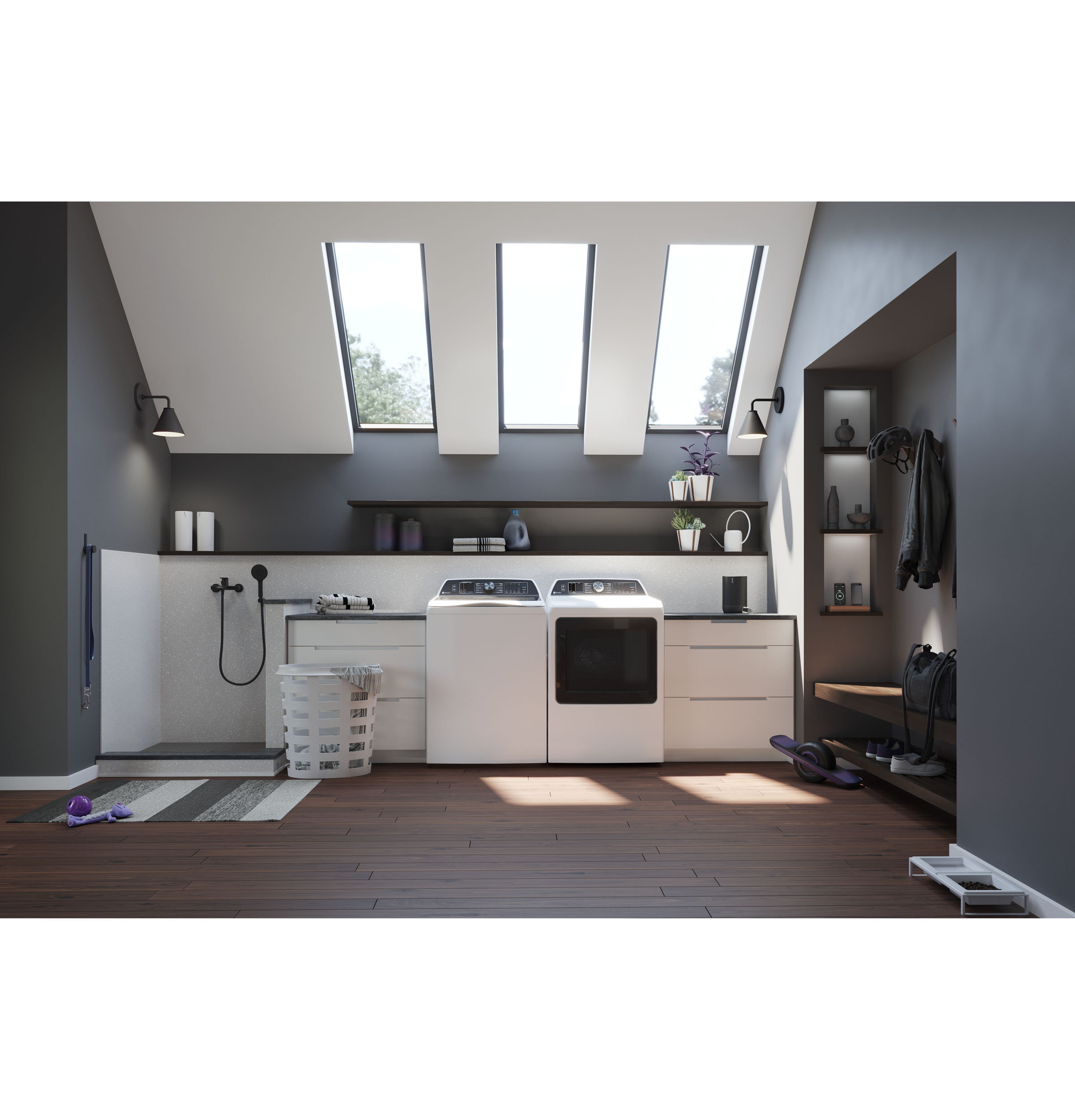 5.3 cu. ft. Capacity Washer with Smarter Wash Technology and FlexDispense PTW705BSTWS