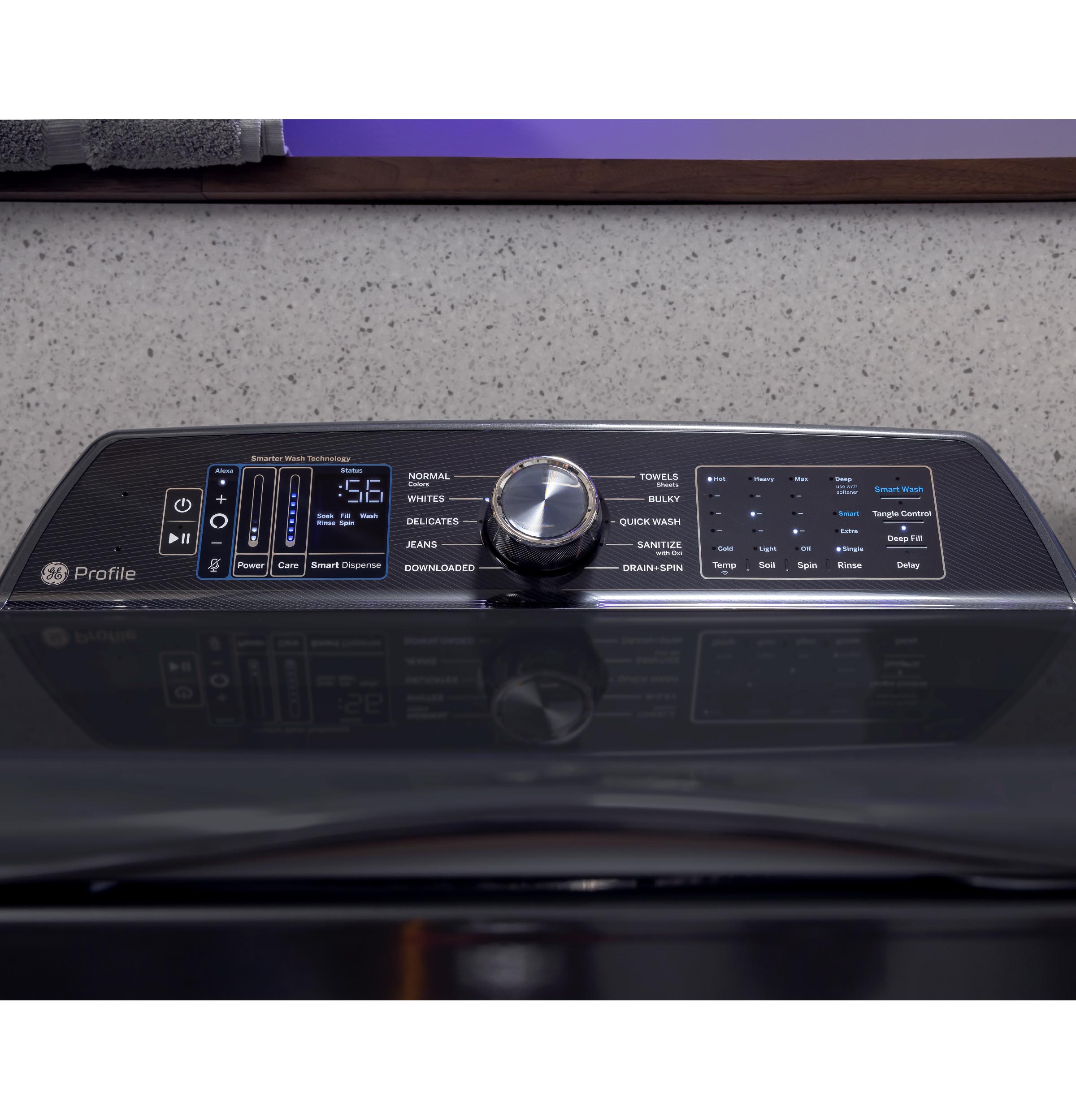 5.4 cu. ft. Capacity Washer with Smarter Wash Technology and Adaptive SmartDispense PTW800BPWRS