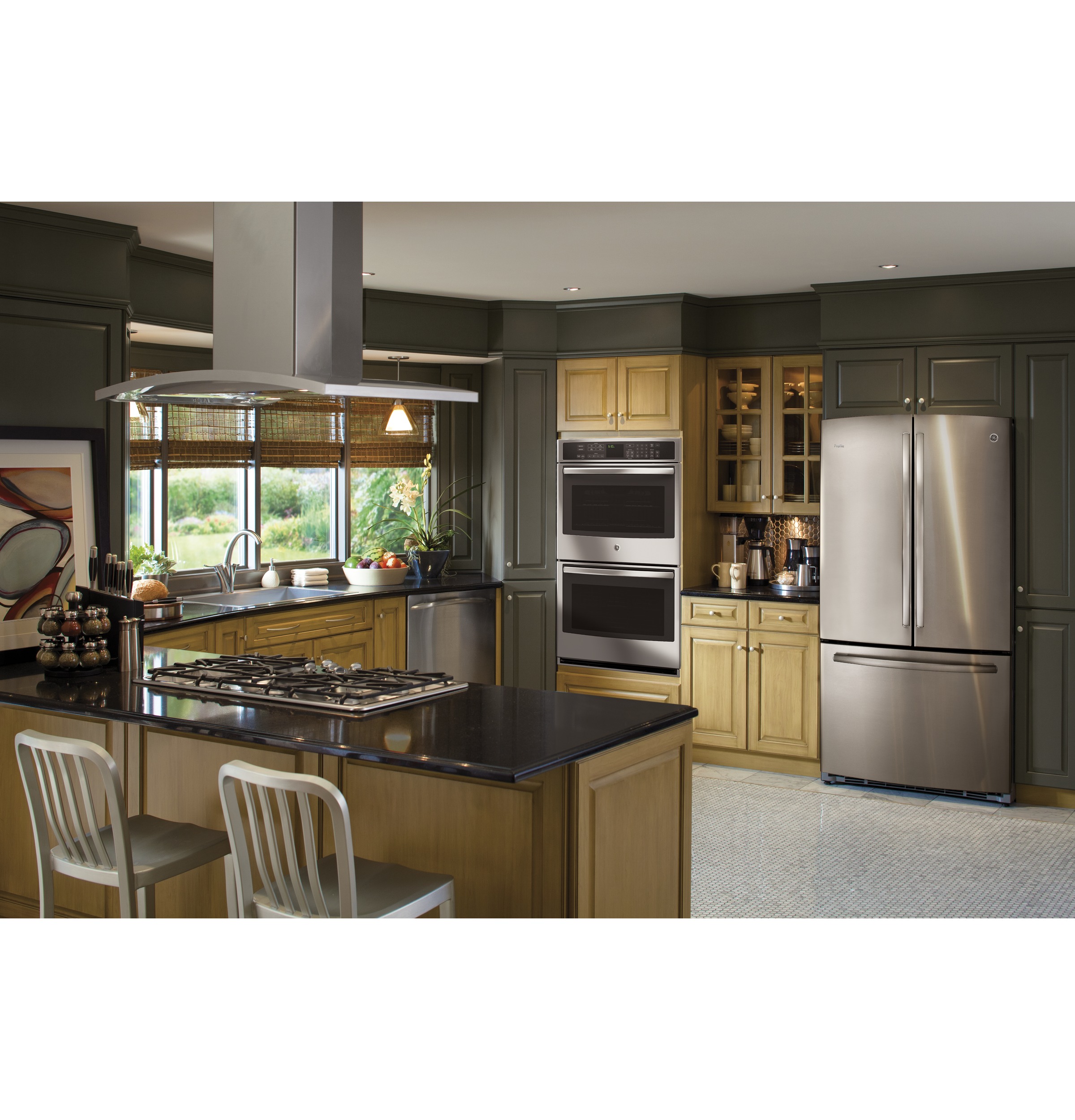 36" Island-Mount Chimney Hood PV977NSS