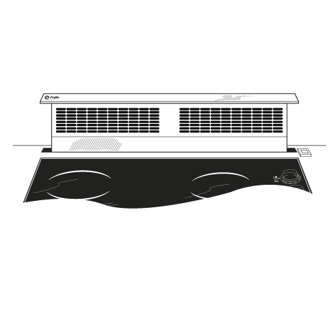 Series 36" Telescopic Downdraft System PVB98STSS