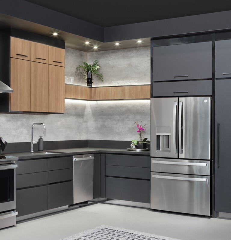 27.9 Cu. Ft. Smart Fingerprint Resistant 4-Door French-Door Refrigerator with Door In Door PVD28BYNFS