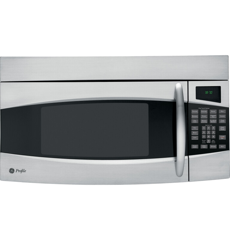 GE Profile Spacemaker 1.8 Cu. Ft. XL1800 Microwave Oven Black PVM1870SMSS Picture 1