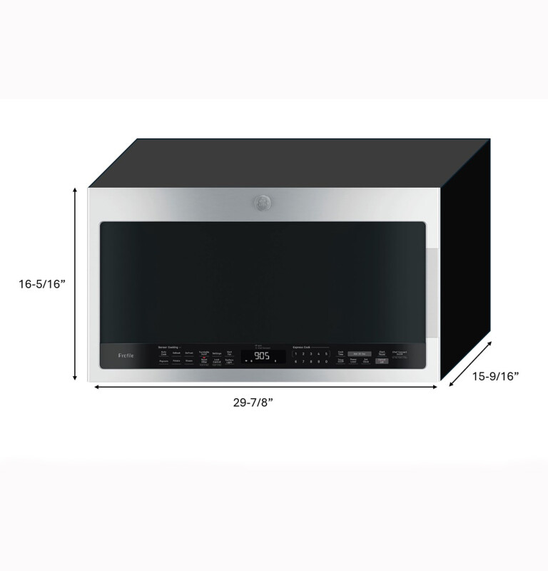GE Profile™ 2.1 Cu. Ft. Over-the-Range Sensor Microwave Oven PVM9005BLTS