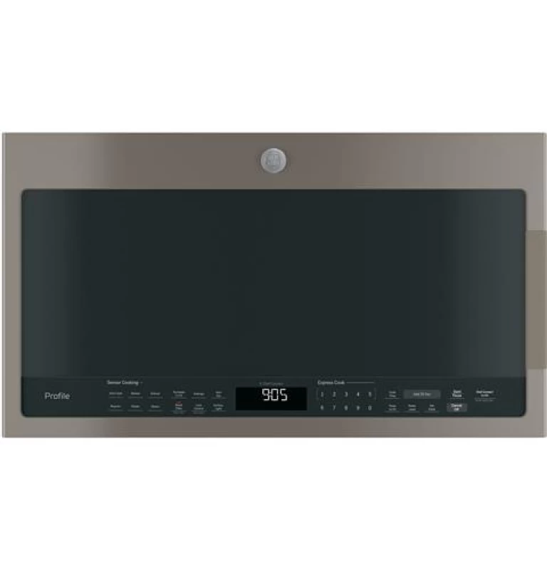 GE Profile 2.1 Cu. Ft. Over-the-Range Sensor Microwave Oven Fingerprint Resistant Slate PVM9005EJES Picture 1