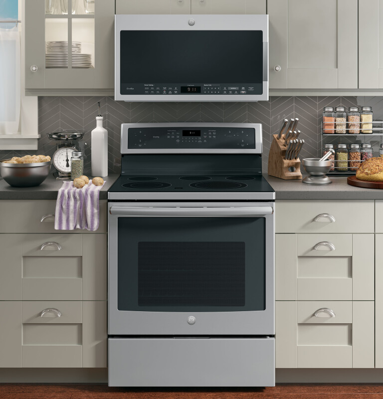 GE Profile™ 2.1 Cu. Ft. Over-the-Range Sensor Microwave Oven PVM9005SJSS