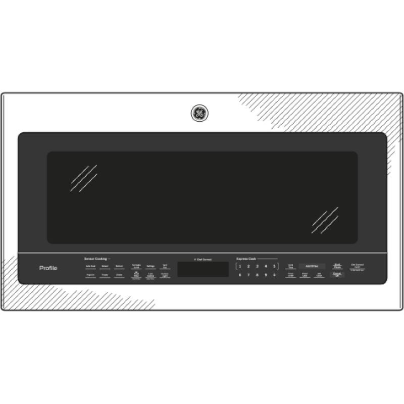 GE Profile™ 2.1 Cu. Ft. Over-the-Range Sensor Microwave Oven PVM9005SJSS