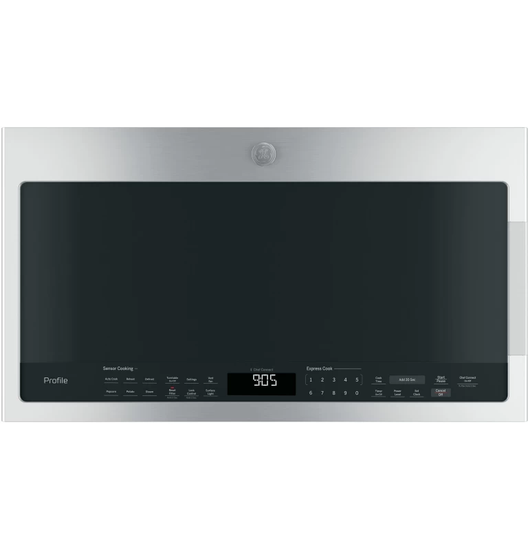 GE Profile 2.1 Cu. Ft. Over-the-Range Sensor Microwave Oven Gray PVM9005SJSS Picture 1