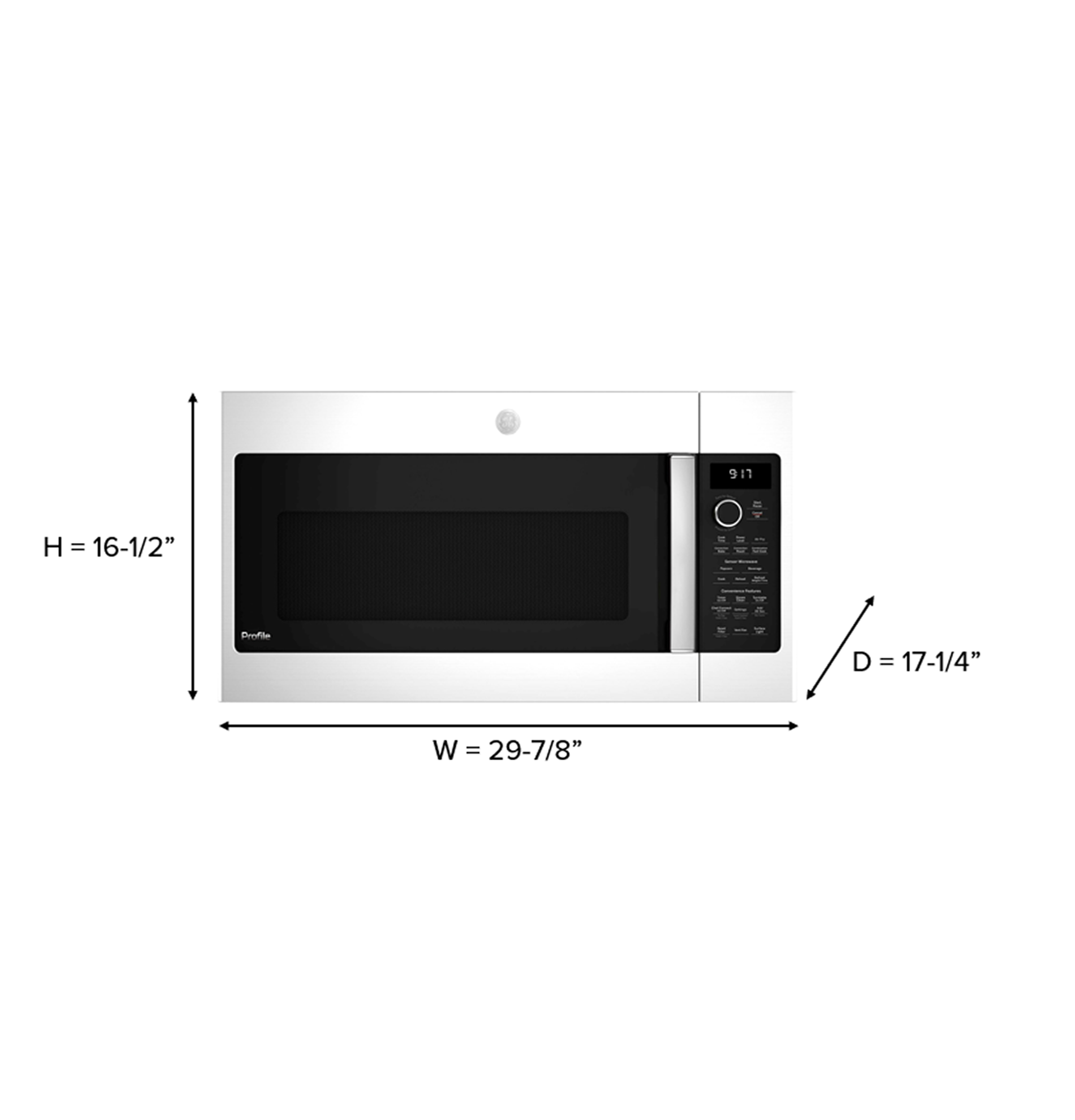 1.7 Cu. Ft. Convection Over-the-Range Microwave Oven PVM9179BRTS