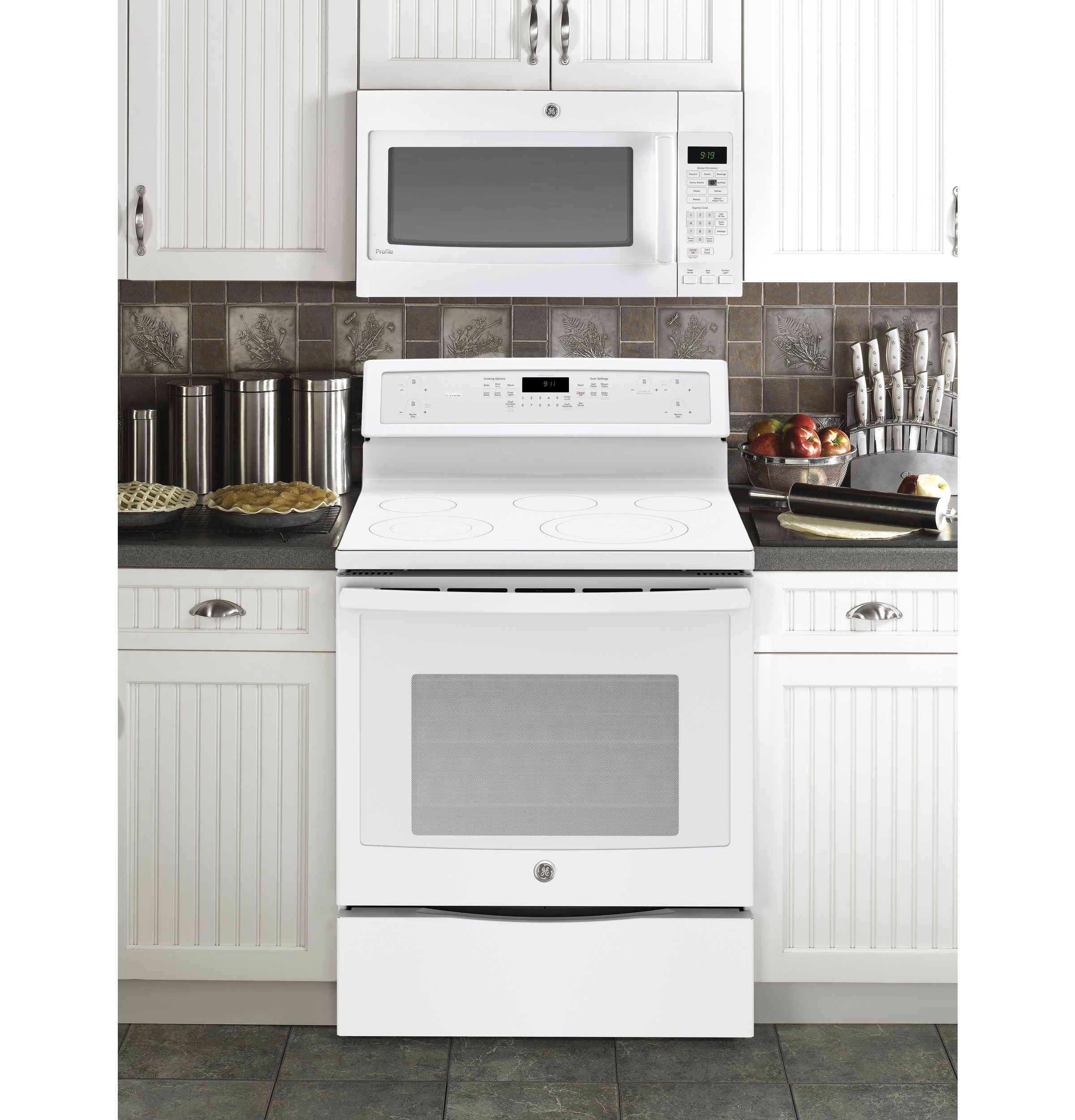 Series 1.9 Cu. Ft. Over-the-Range Sensor Microwave Oven PVM9195DFWW