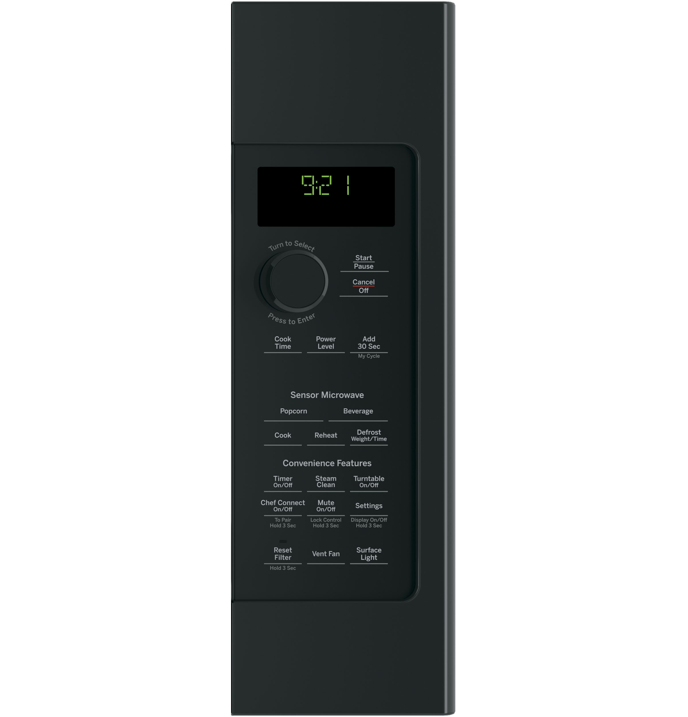 Series 2.1 Cu. Ft. Over-the-Range Sensor Microwave Oven PVM9215DKBB