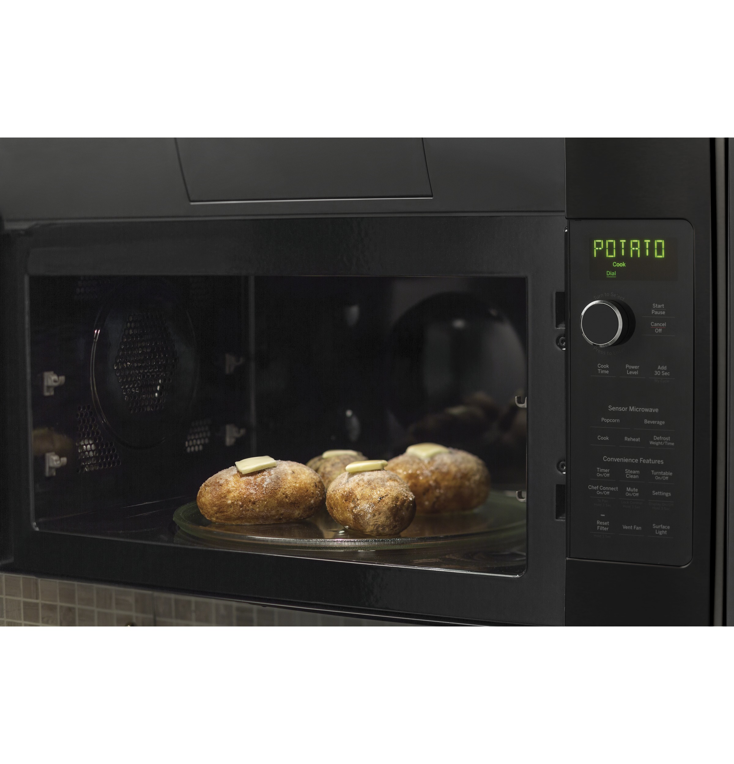 Series 2.1 Cu. Ft. Over-the-Range Sensor Microwave Oven PVM9215DKBB