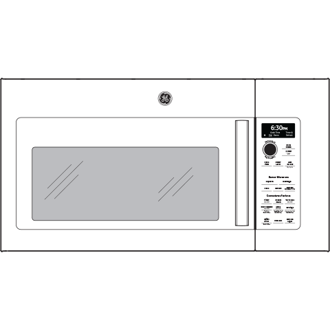 Series 2.1 Cu. Ft. Over-the-Range Sensor Microwave Oven PVM9215DKBB