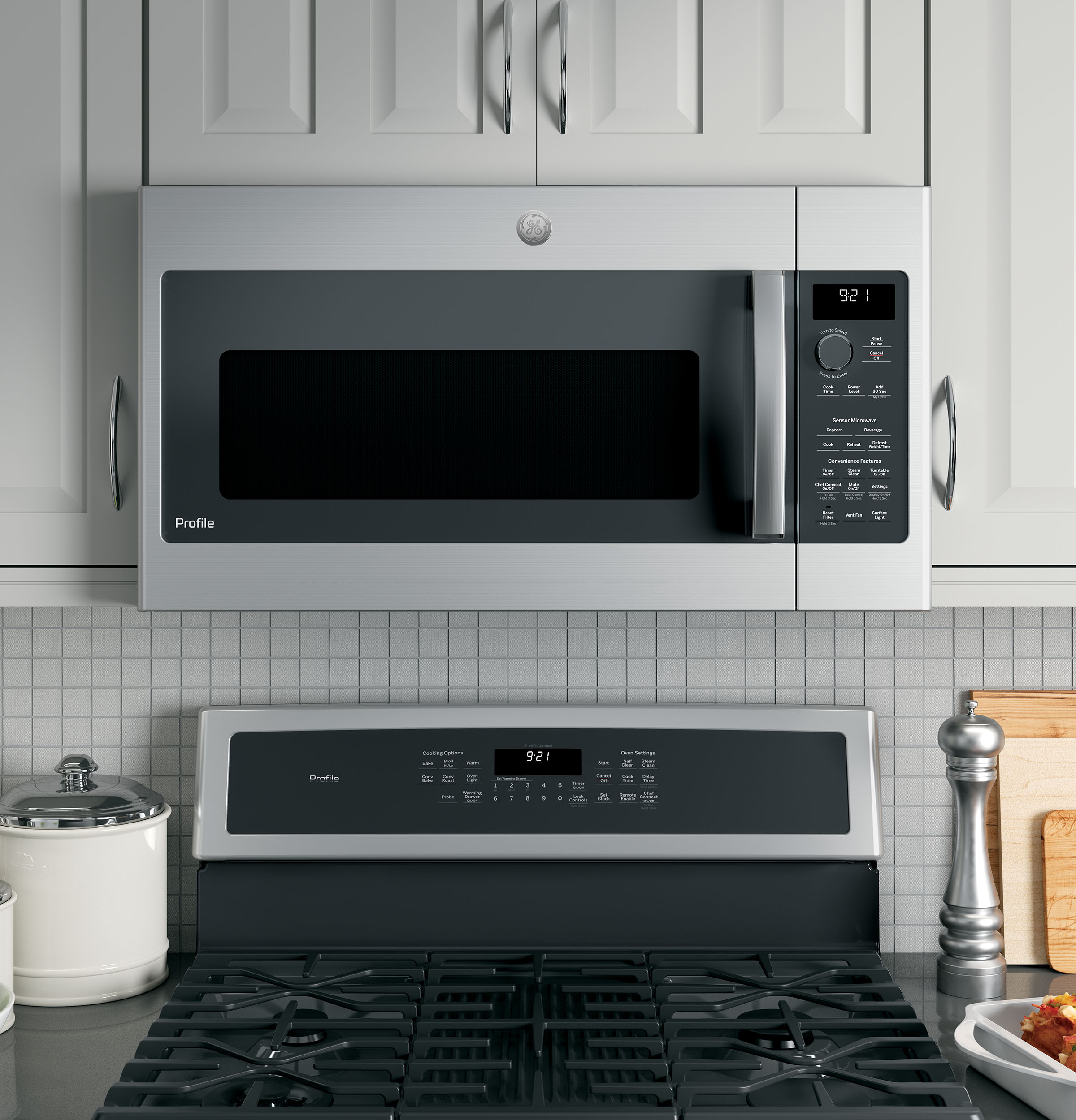 2.1 Cu. Ft. Over-the-Range Sensor Microwave Oven PVM9215SKSS