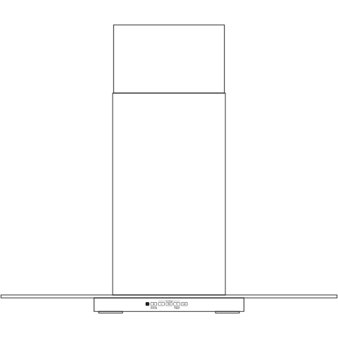 Series 36" Wall-Mount Glass Canopy Chimney Hood PVW7361SJSS