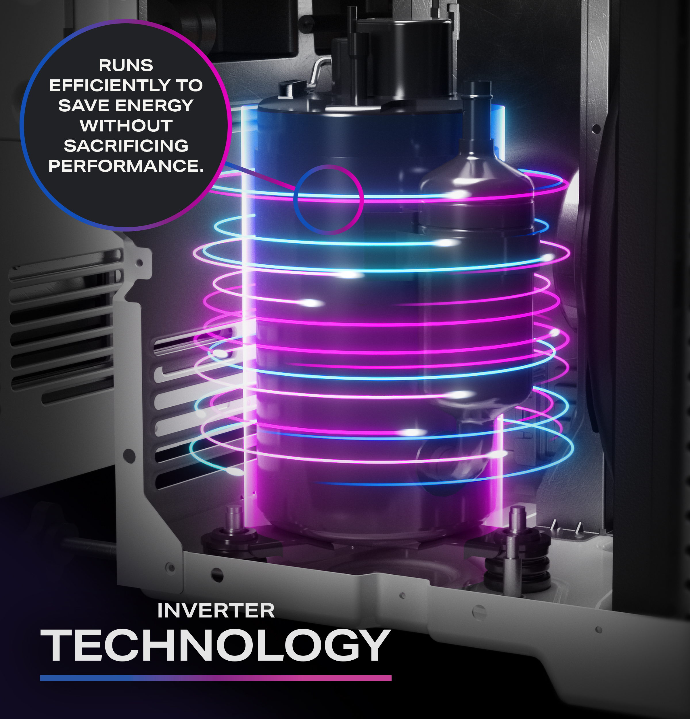 12,000 BTU Inverter Smart Ultra Quiet Window Air Conditioner for Large Rooms up to 550 sq. ft. PWDV12WWF