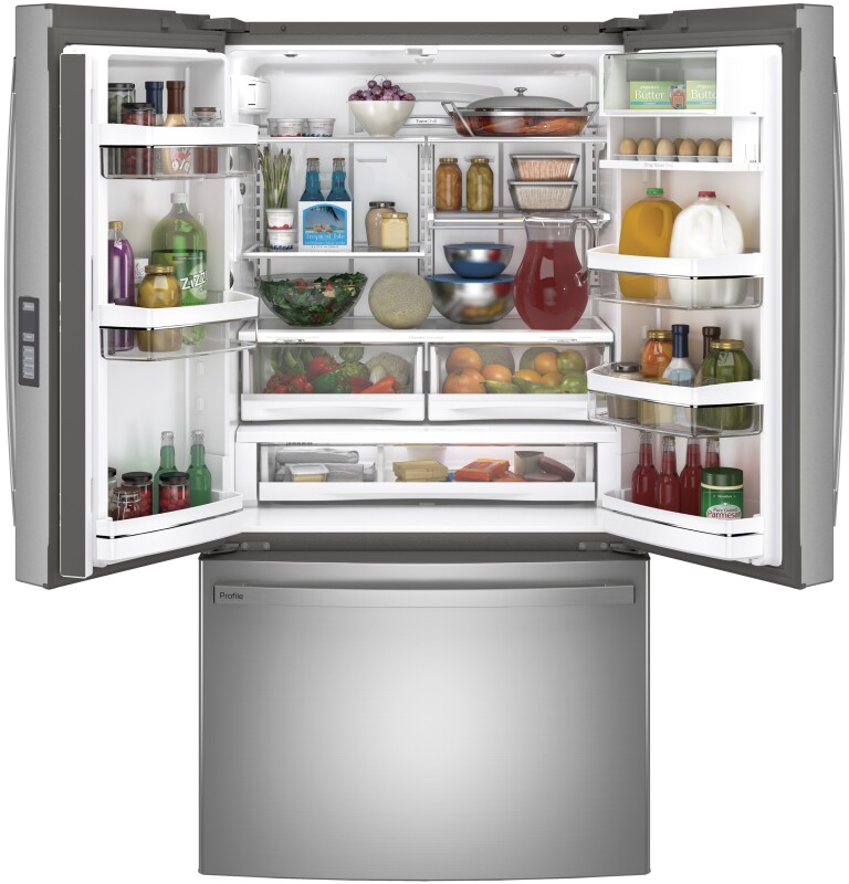 23.1 Cu. Ft. Counter-Depth Fingerprint Resistant French-Door Refrigerator PWE23KYNFS