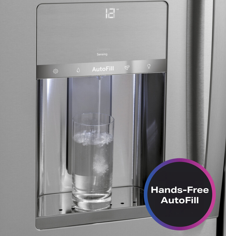 22.4 Cu. Ft. Smart Counter-Depth Fingerprint Resistant 4-Door French-Door Refrigerator with Door In Door PXD22BYPFS