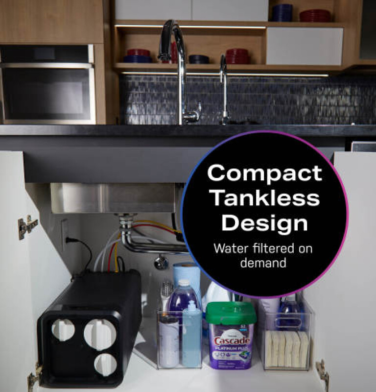 Profile Reverse Osmosis Under Sink Tankless Water Filtration System With Faucet PXRQ400T