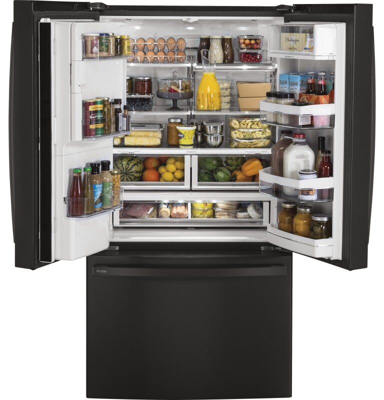 22.1 Cu. Ft. Counter-Depth French-Door Refrigerator with Hands-Free AutoFill PYE22KBLTS