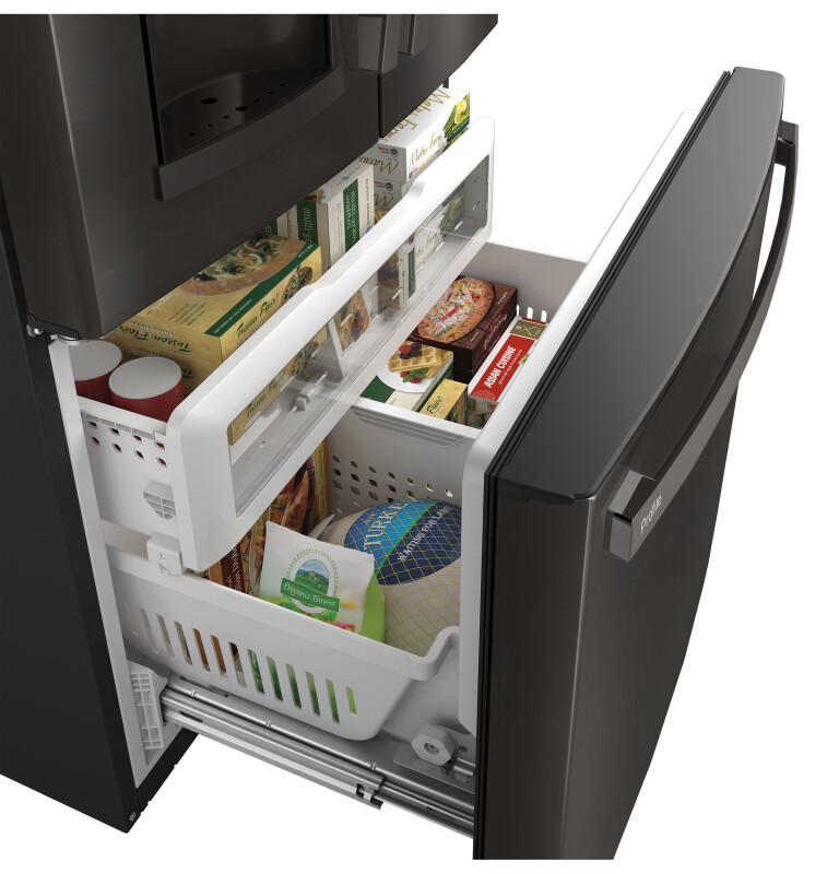 22.1 Cu. Ft. Counter-Depth French-Door Refrigerator with Hands-Free AutoFill PYE22KBLTS