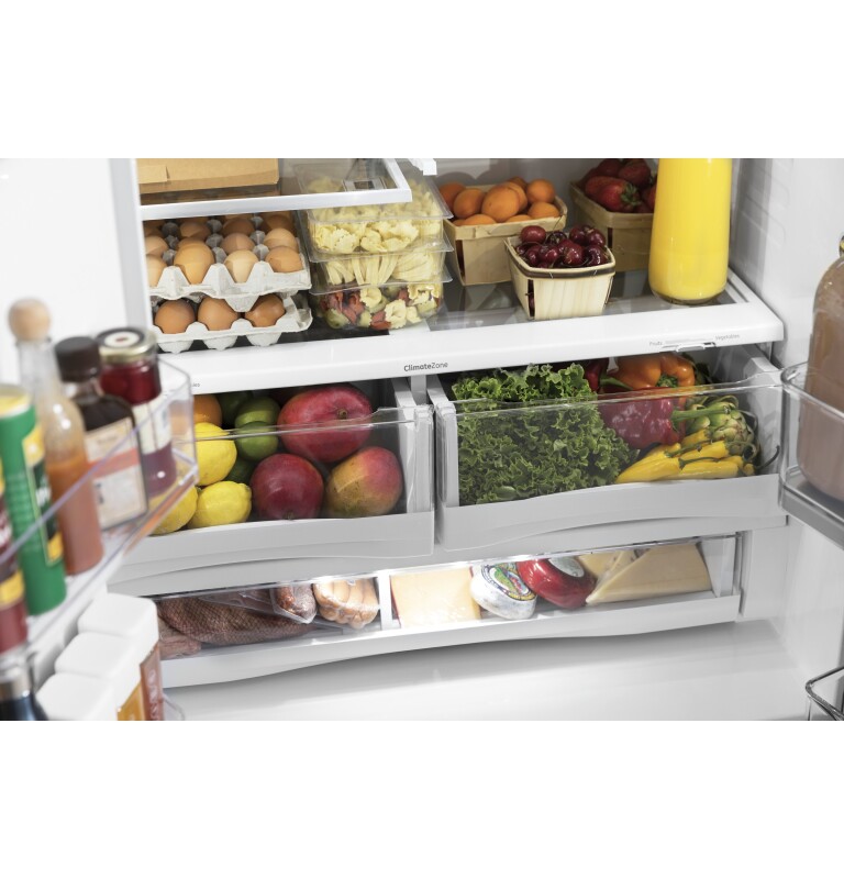 22.1 Cu. Ft. Counter-Depth French-Door Refrigerator with Hands-Free AutoFill PYE22KBLTS