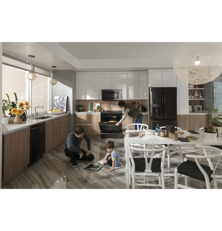 22.1 Cu. Ft. Counter-Depth French-Door Refrigerator with Hands-Free AutoFill PYE22KBLTS