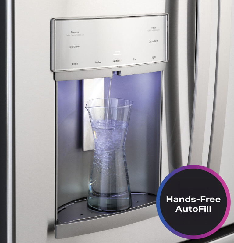 22.1 Cu. Ft. Counter-Depth Fingerprint Resistant French-Door Refrigerator with Hands-Free AutoFill PYE22KYNFS