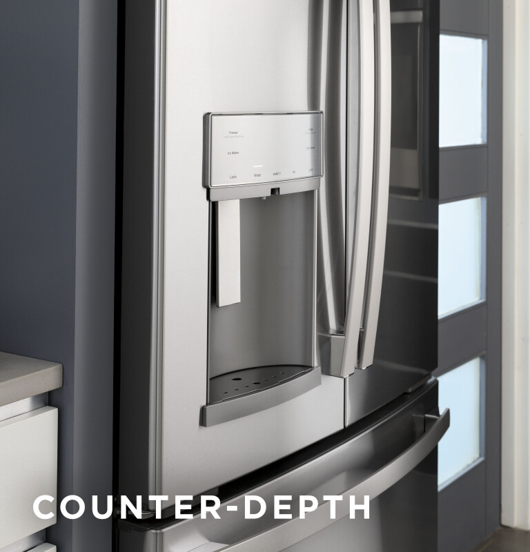 22.1 Cu. Ft. Counter-Depth Fingerprint Resistant French-Door Refrigerator with Hands-Free AutoFill PYE22KYNFS