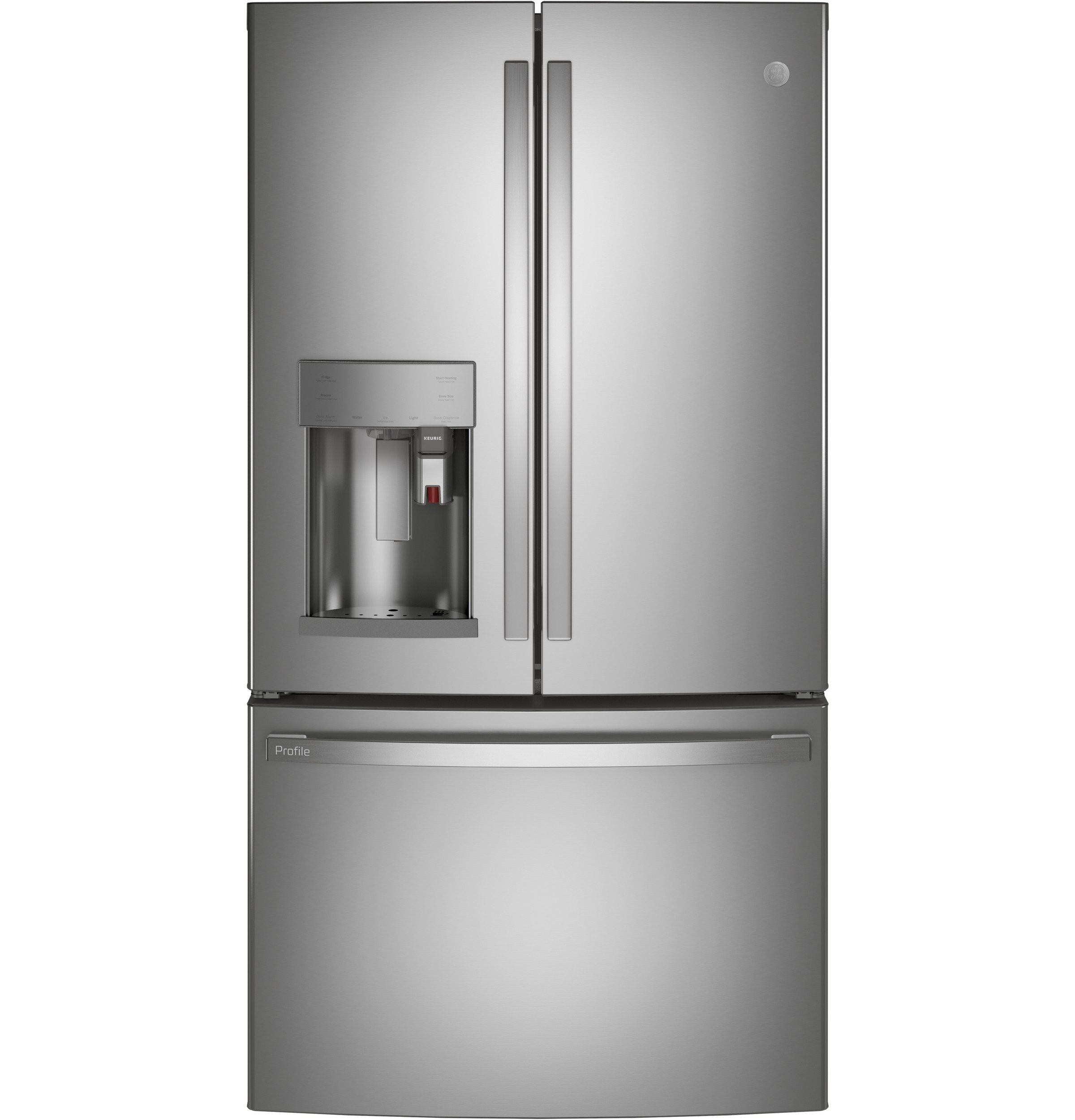 Series 22.1 Cu. Ft. Smart Counter-Depth Fingerprint Resistant French-Door Refrigerator with Keurig K-Cup Brewing PYE22PYNFS