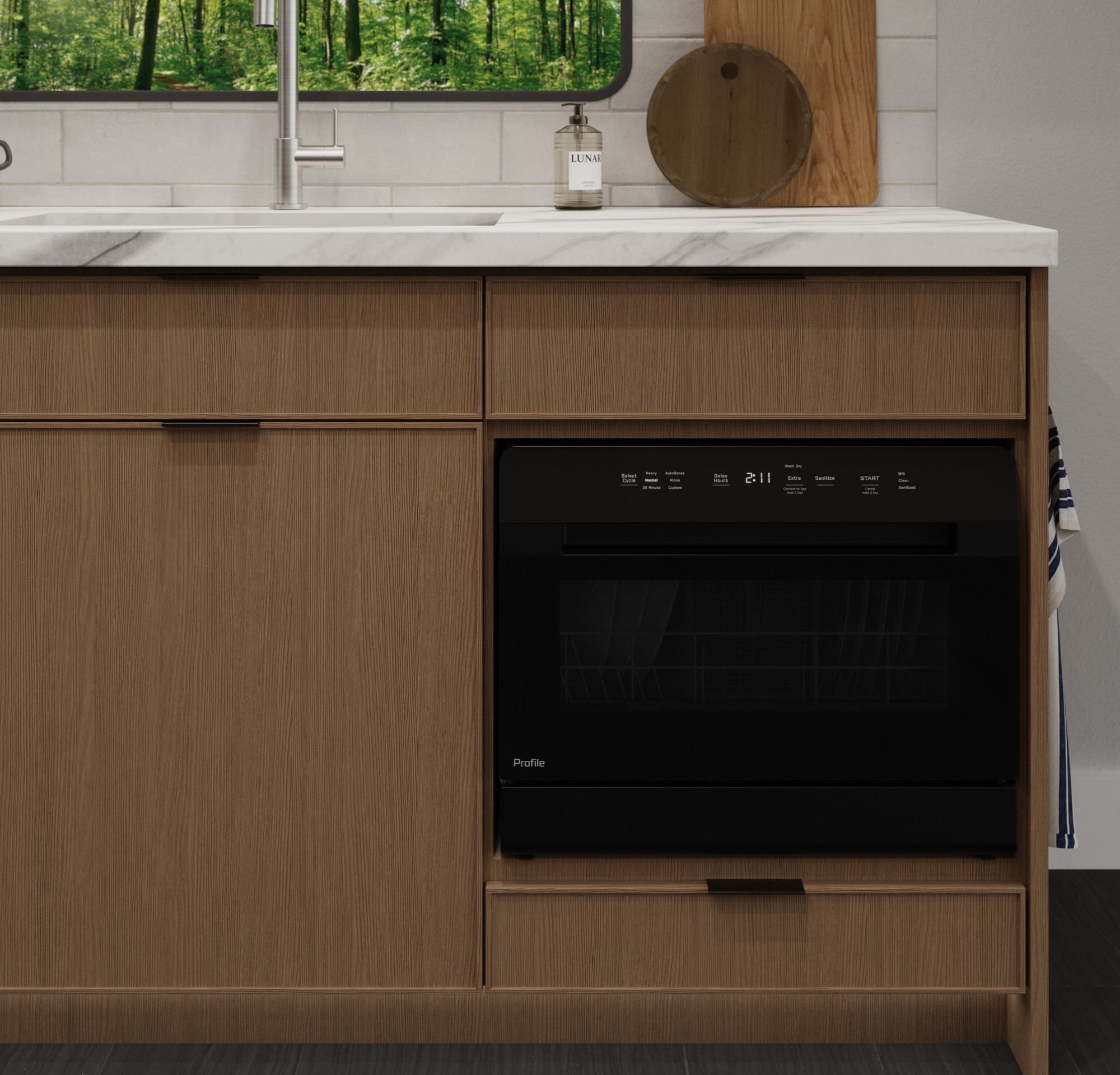 GE Profile™ ENERGY STAR® Smart Compact Dishwasher for Countertop or Built-In PZF560HGWBB