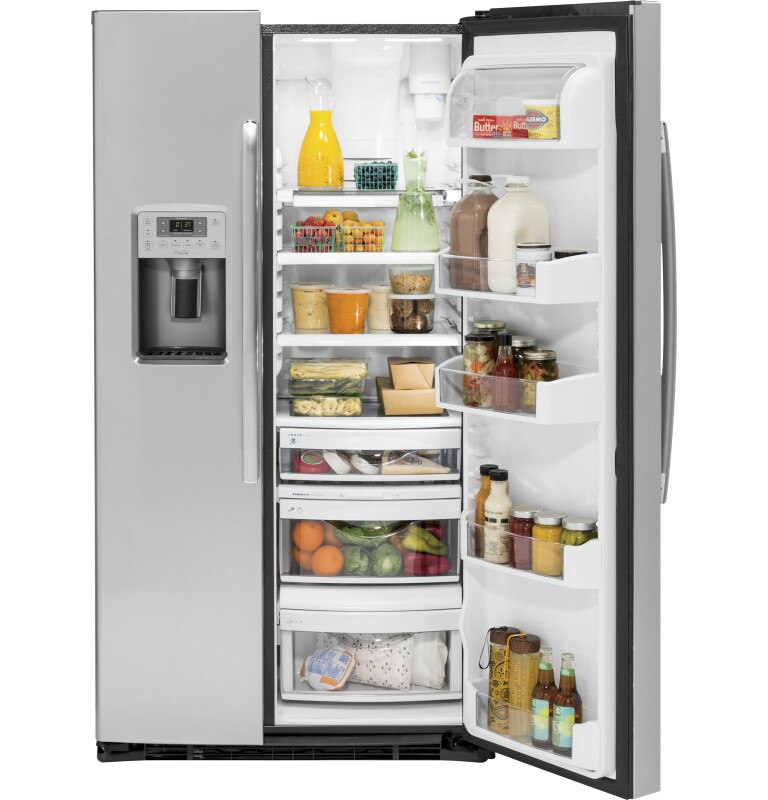 Series 21.9 Cu. Ft. Counter-Depth Side-By-Side Refrigerator PZS22MSKSS