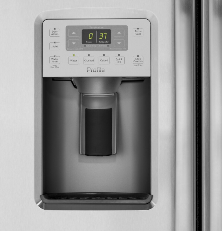 Series 21.9 Cu. Ft. Counter-Depth Side-By-Side Refrigerator PZS22MSKSS