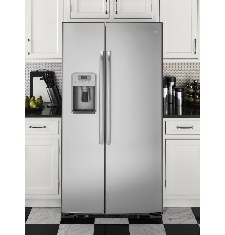 Series 21.9 Cu. Ft. Counter-Depth Side-By-Side Refrigerator PZS22MSKSS