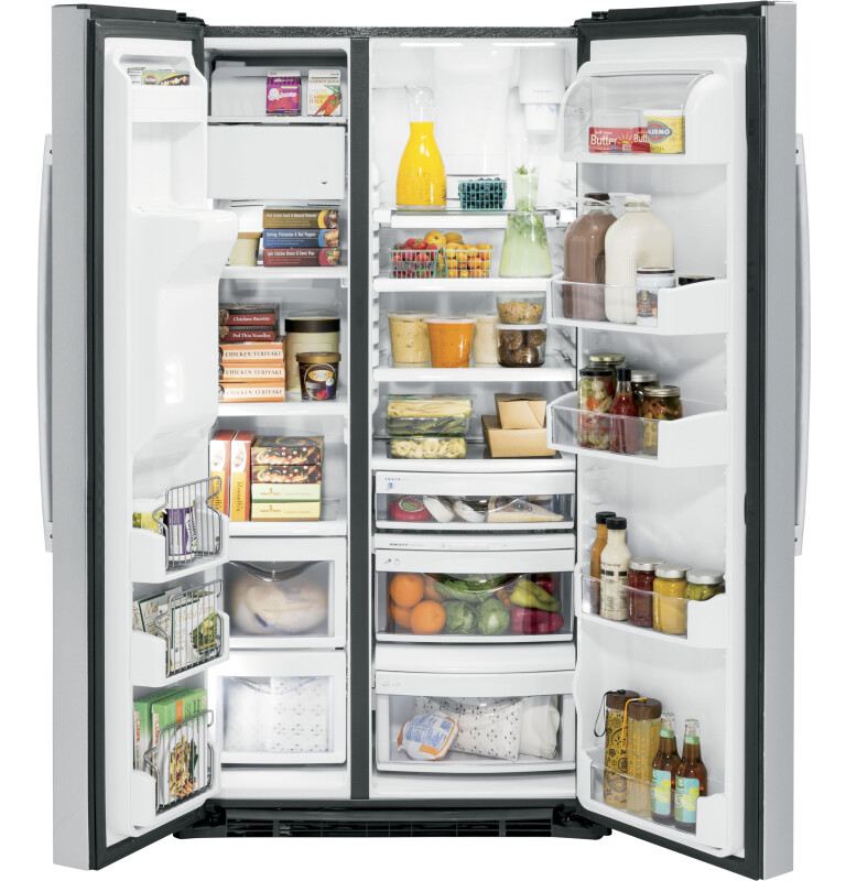 21.9 Cu. Ft. Counter-Depth Side-By-Side Refrigerator PZS22MYKFS