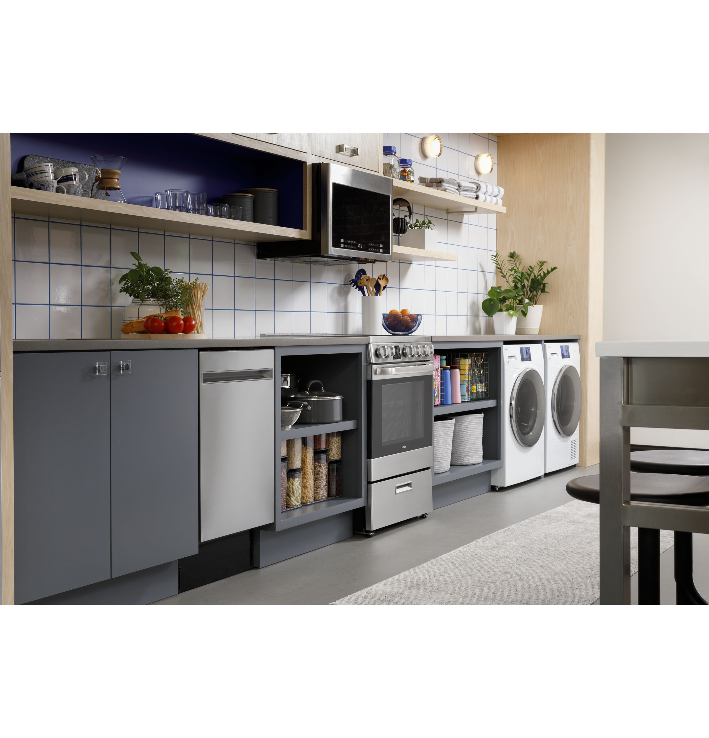 Haier ENERGY STAR® 2.4 Cu. Ft. Smart Frontload Washer QFW150SSNWW