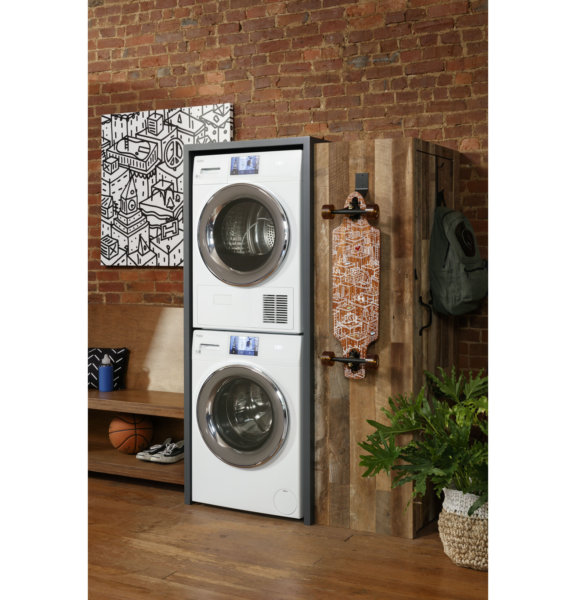 Haier ENERGY STAR® 2.4 Cu. Ft. Smart Frontload Washer QFW150SSNWW