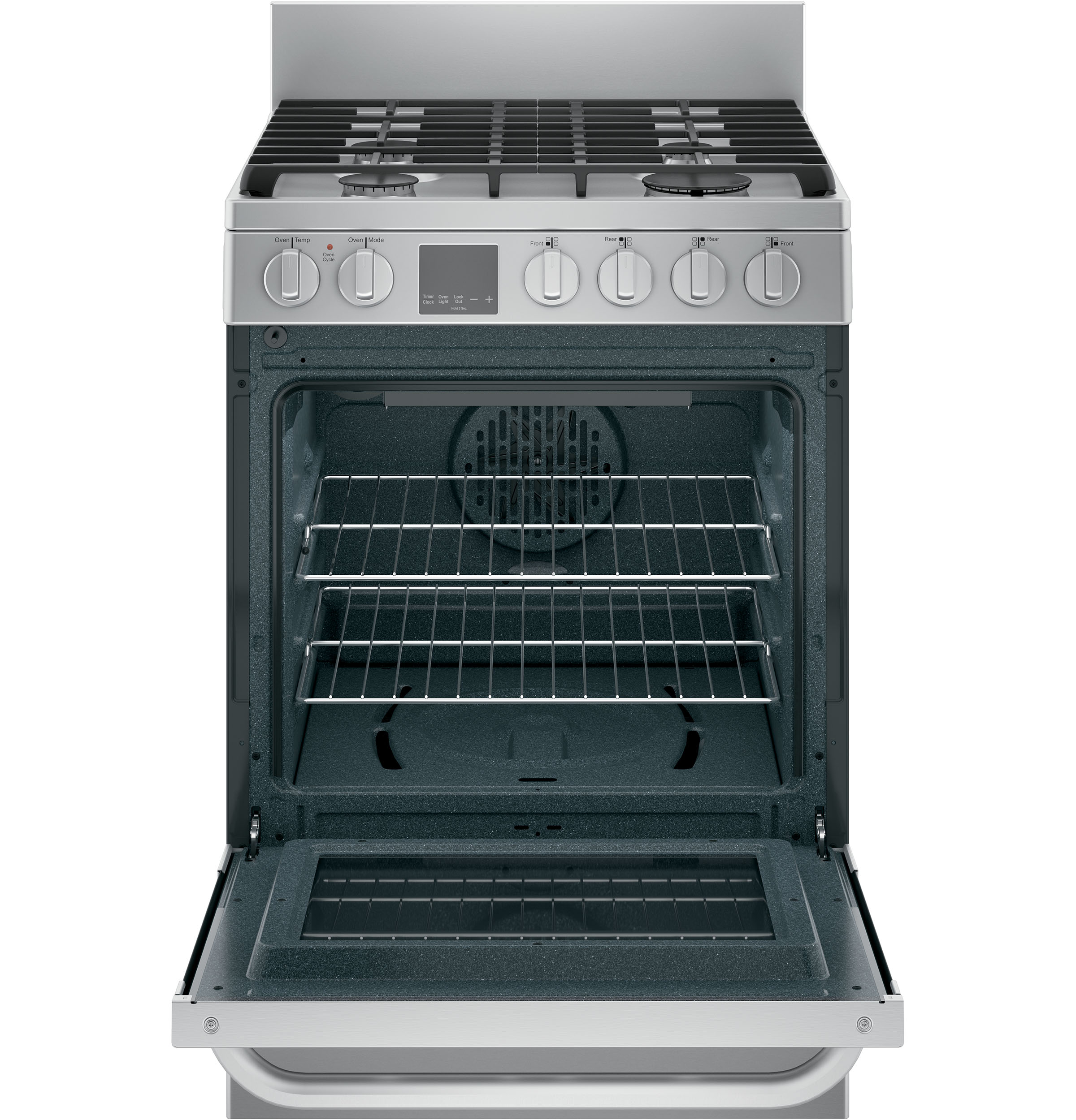 24" 2.9 Cu. Ft. Gas Free-Standing Range with Convection and Modular Backguard24" 2.9 Cu. Ft. Gas Free-Standing Range with Convection and Modular Backguard QGAS740RMSS