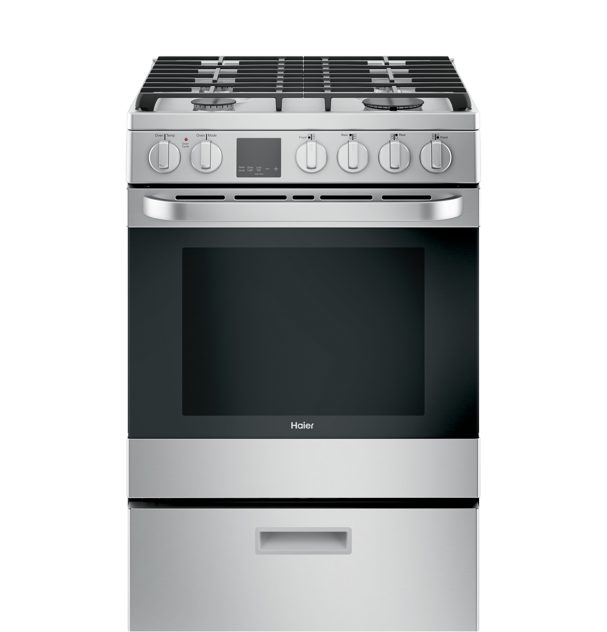 24" 2.9 Cu. Ft. Gas Free-Standing Range with Convection and Modular Backguard24" 2.9 Cu. Ft. Gas Free-Standing Range with Convection and Modular Backguard QGAS740RMSS