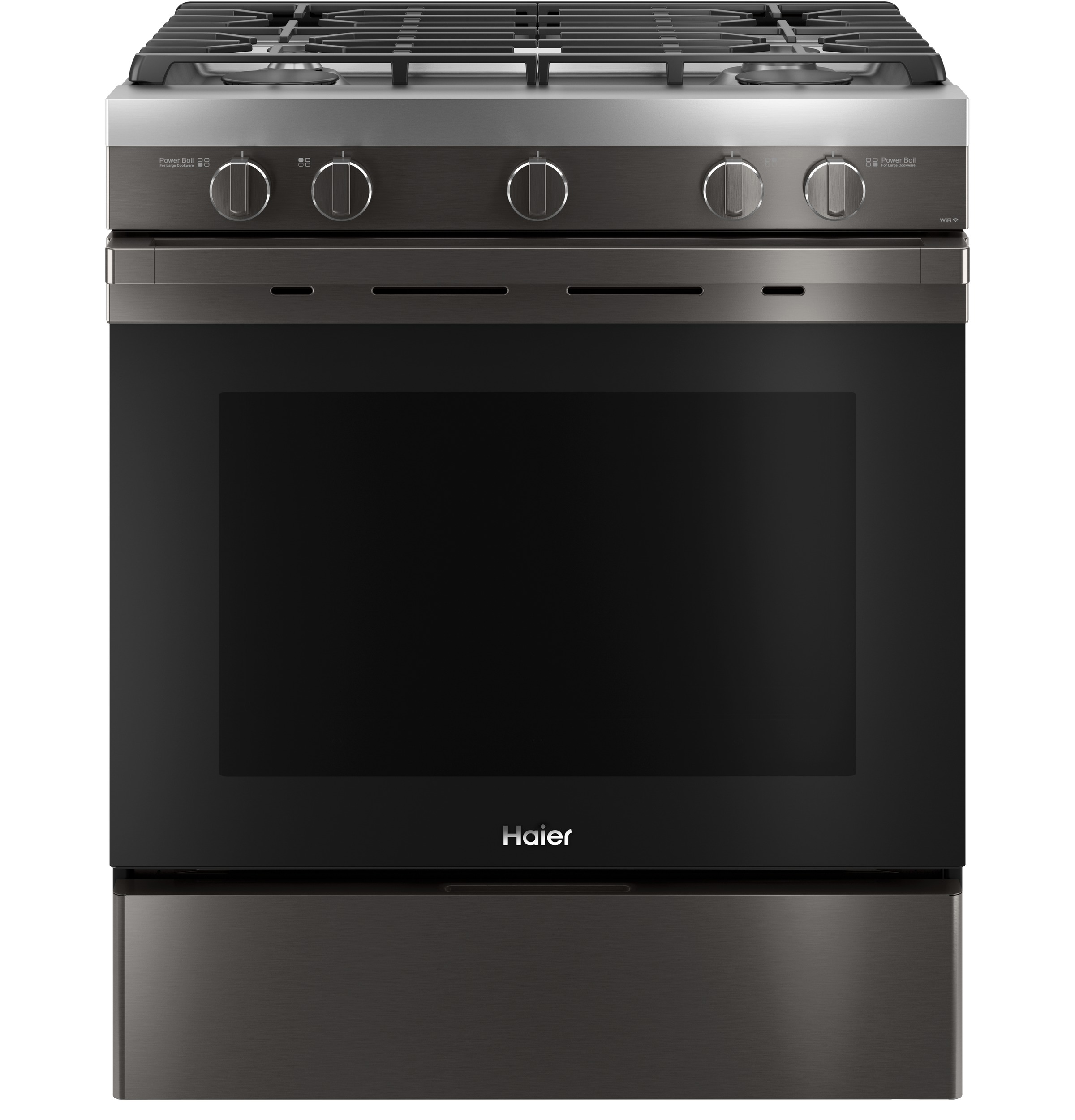 30" Smart Slide-In Gas Range with Convection30" Smart Slide-In Gas Range with Convection QGSS740BNTS