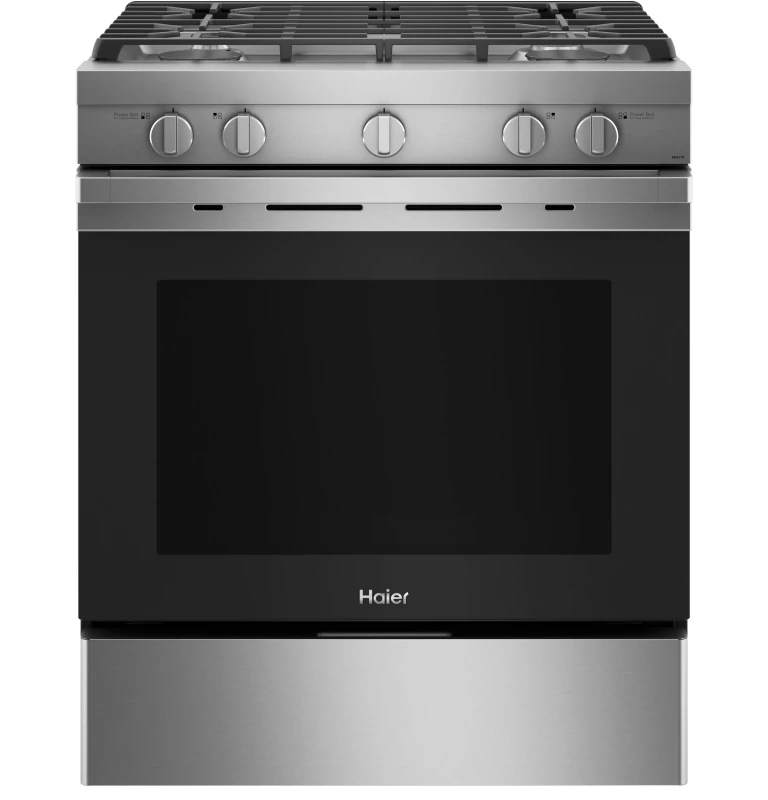 Haier 30" Smart Slide-In Gas Range with Convection30" Smart Slide-In Gas Range with Convection Stainless Steel QGSS740RNSS Picture 1