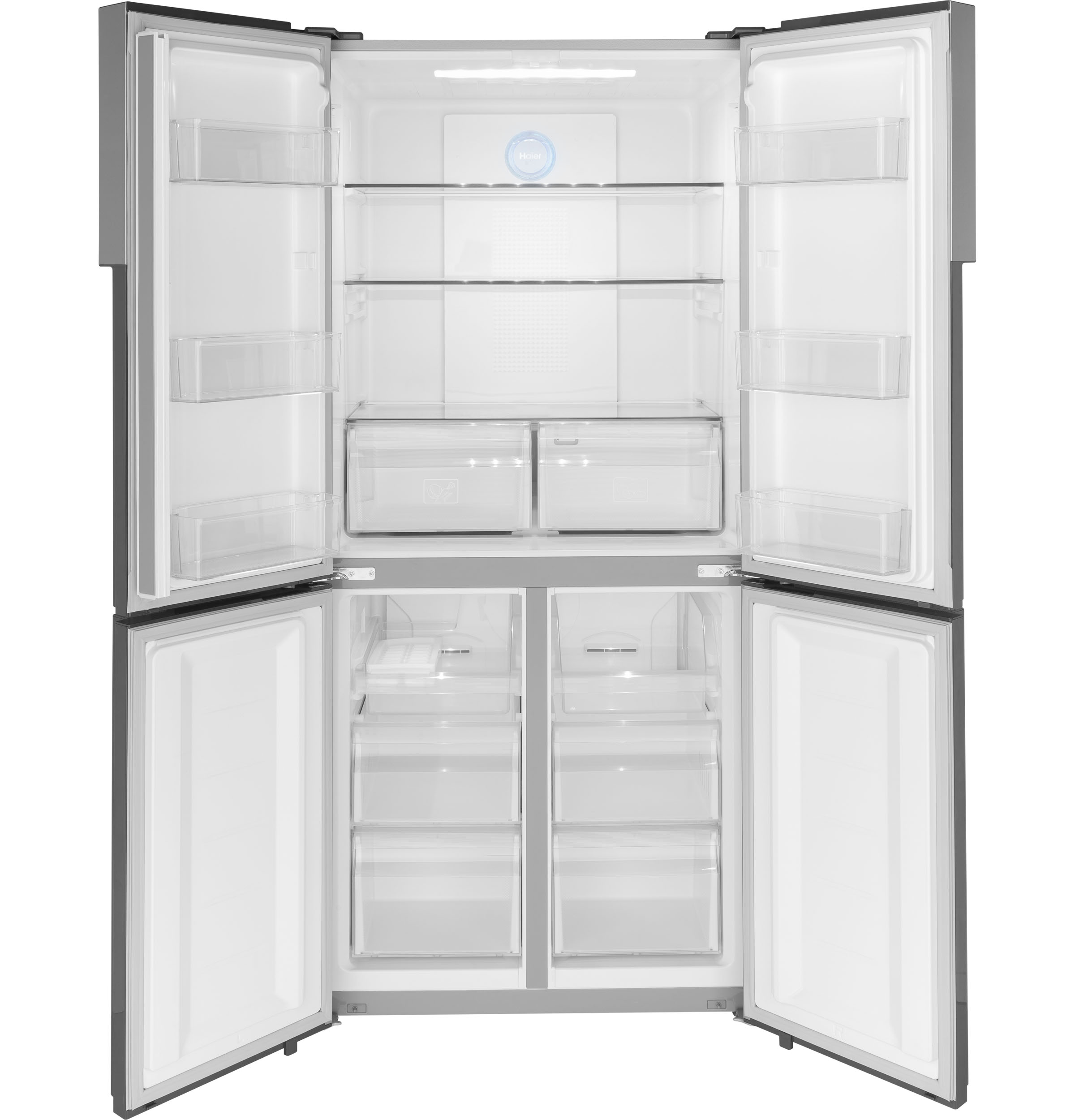 Haier ENERGY STAR® 16.8 Cu. Ft. Quad Door RefrigeratorHaier ENERGY STAR® 16.8 Cu. Ft. Quad Door Refrigerator QHE16HYPFS