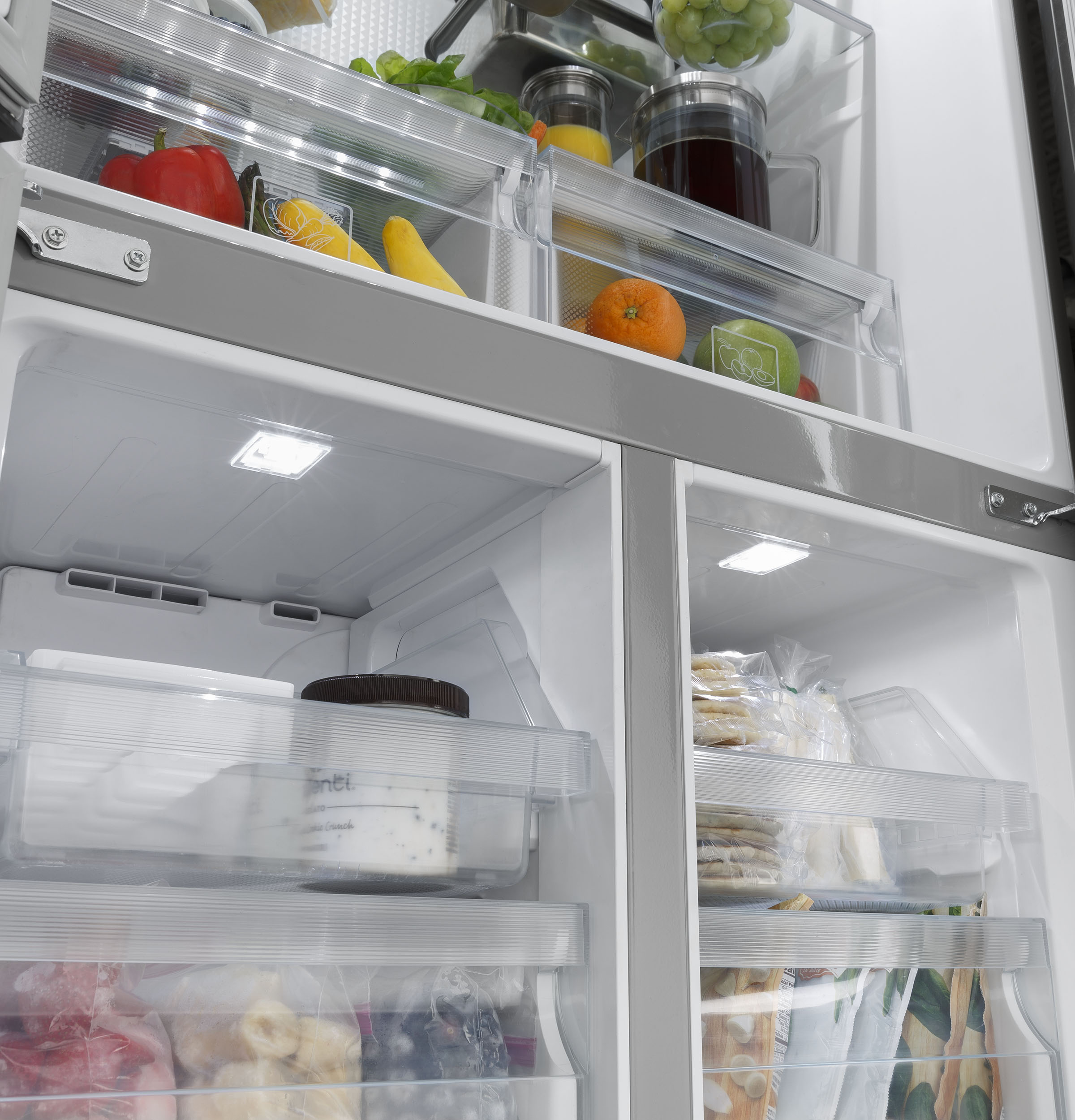 Haier ENERGY STAR® 16.8 Cu. Ft. Quad Door RefrigeratorHaier ENERGY STAR® 16.8 Cu. Ft. Quad Door Refrigerator QHE16HYPFS