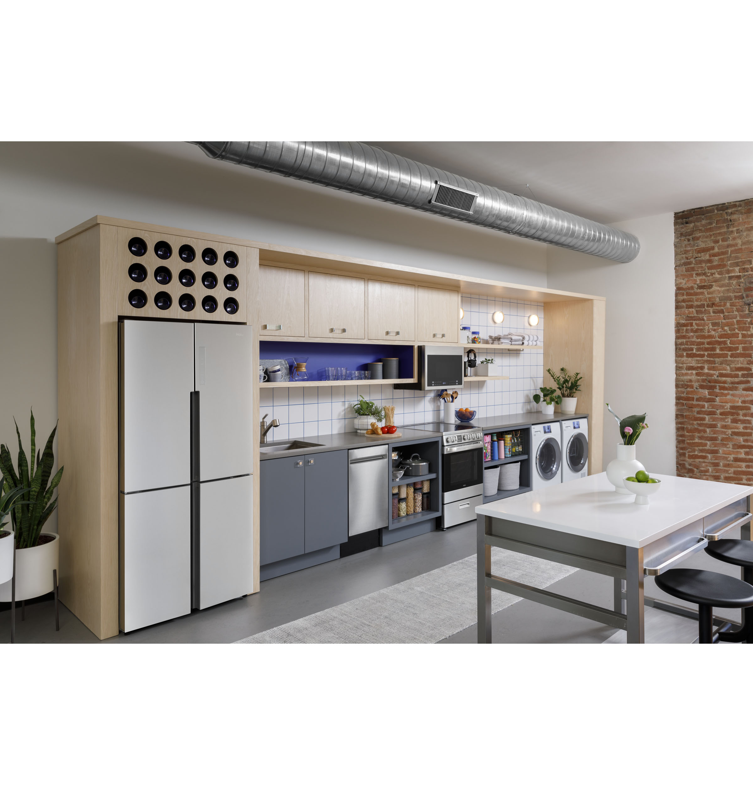 Haier ENERGY STAR® 16.8 Cu. Ft. Quad Door RefrigeratorHaier ENERGY STAR® 16.8 Cu. Ft. Quad Door Refrigerator QHE16HYPFS