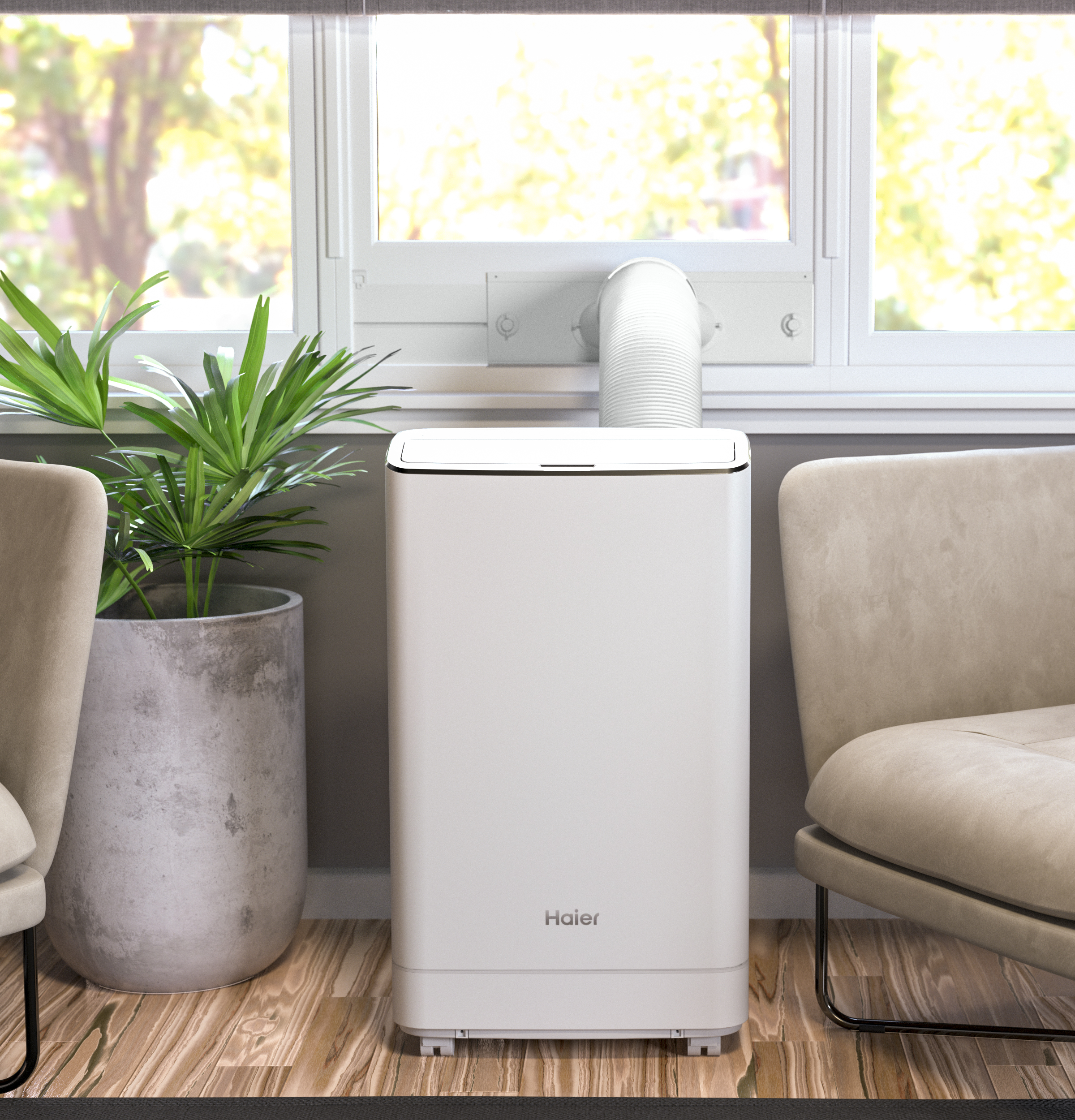Haier 7,800 BTU SACC Portable Air Conditioner for Small Rooms up to 250 sq ft. (11,000 BTU ASHRAE)Haier 7,800 BTU SACC Portable Air Conditioner for Small Rooms up to 250 sq ft. (11,000 BTU AS QPCA11YBMW