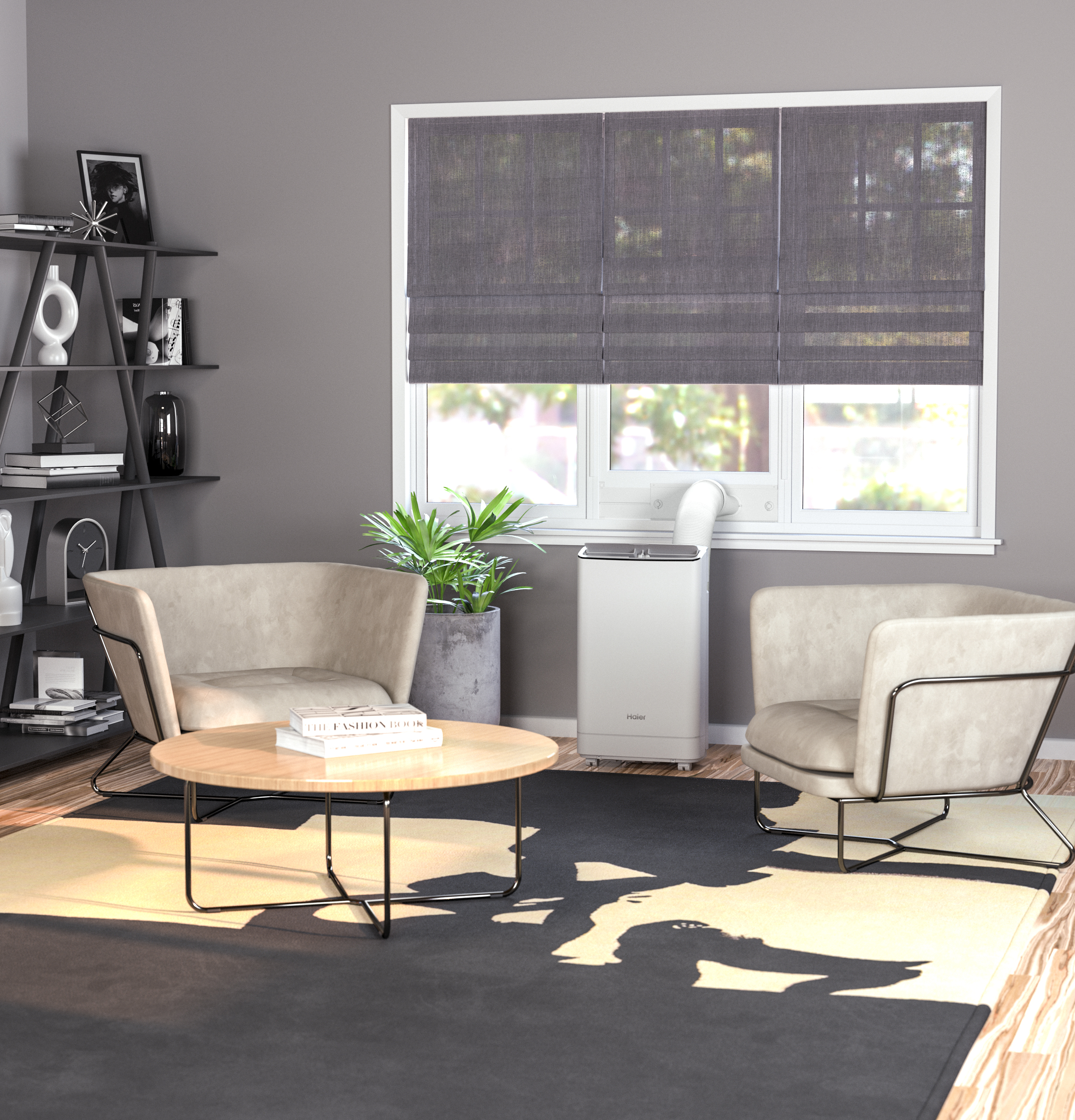 Haier 7,800 BTU SACC Portable Air Conditioner for Small Rooms up to 250 sq ft. (11,000 BTU ASHRAE)Haier 7,800 BTU SACC Portable Air Conditioner for Small Rooms up to 250 sq ft. (11,000 BTU AS QPCA11YBMW